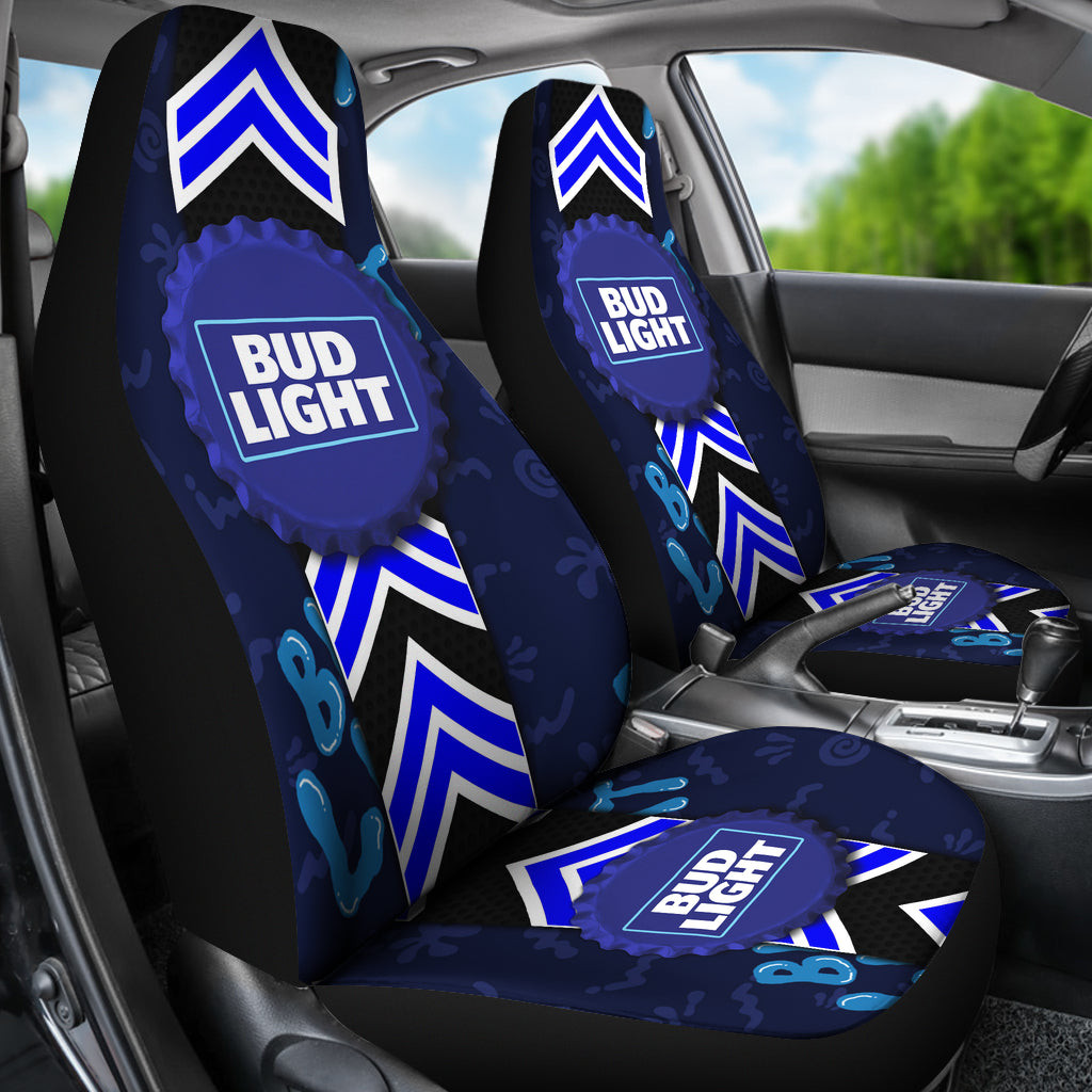 Bud Light Drinks Car Seat Covers Beer AA22091603 - Famjoys Bud Light Drinks Car Seat Covers Beer AA22091603 - Famjoys