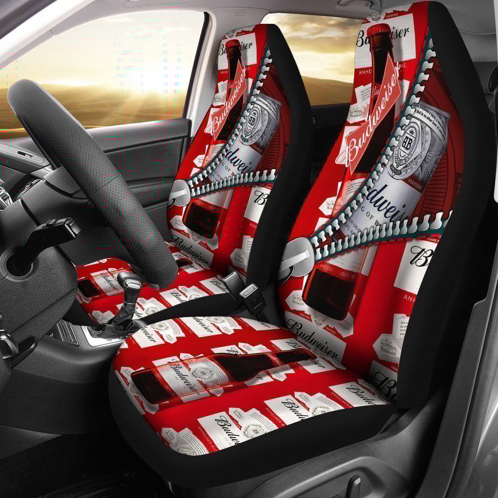 Budweiser Drinks Car Seat Covers Beer AA22092001 - Famjoys Budweiser Drinks Car Seat Covers Beer AA22092001 - Famjoys
