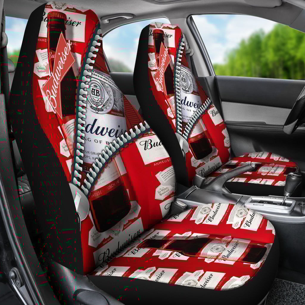 Budweiser Drinks Car Seat Covers Beer AA22092001 - Famjoys Budweiser Drinks Car Seat Covers Beer AA22092001 - Famjoys