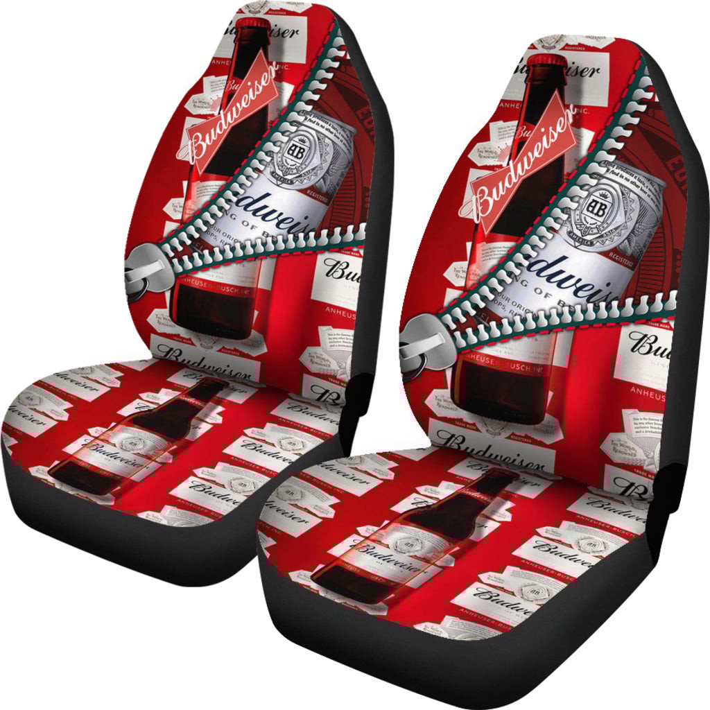 Budweiser Drinks Car Seat Covers Beer AA22092001 - Famjoys Budweiser Drinks Car Seat Covers Beer AA22092001 - Famjoys