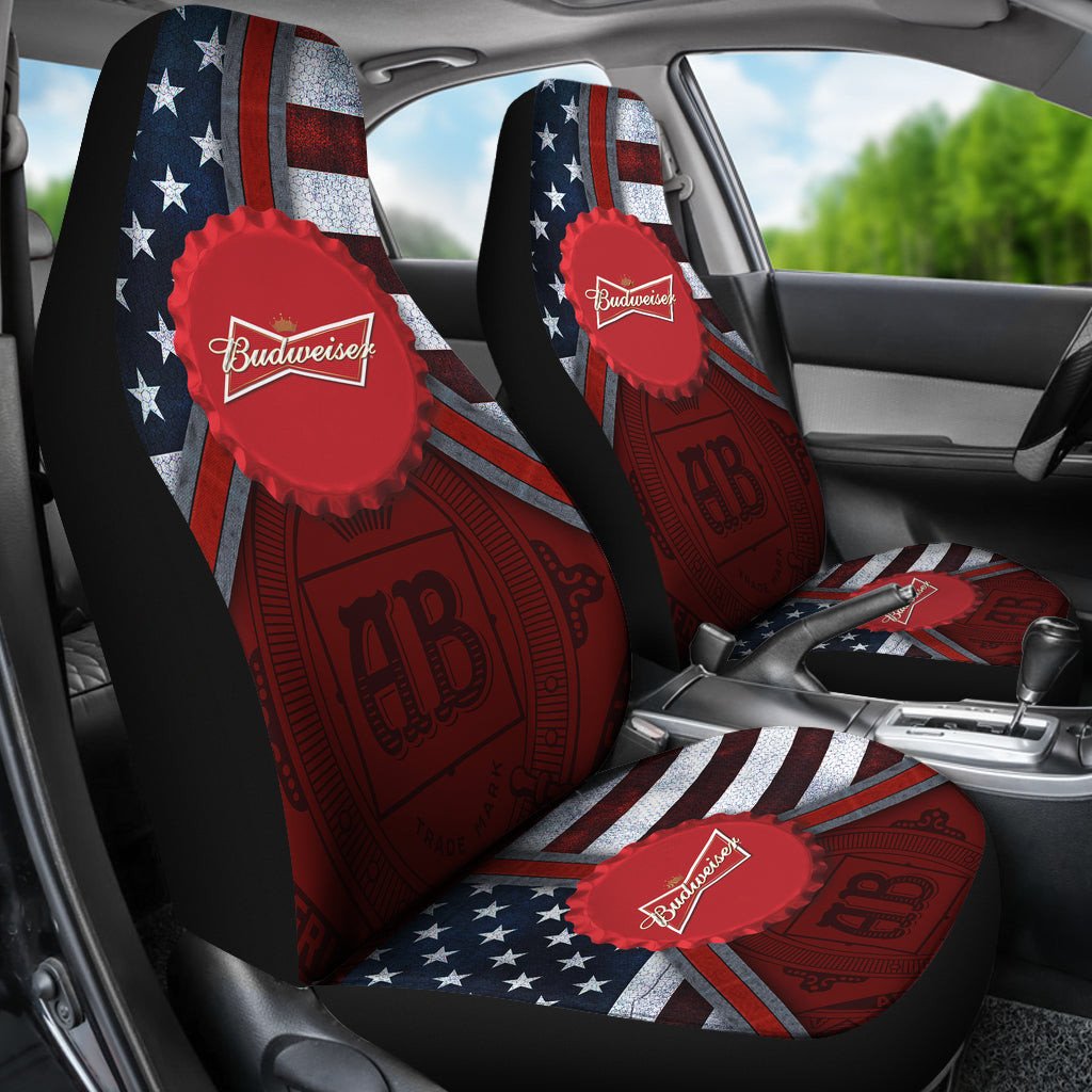 Budweiser Drinks Car Seat Covers Beer AA22092004 - Famjoys Budweiser Drinks Car Seat Covers Beer AA22092004 - Famjoys