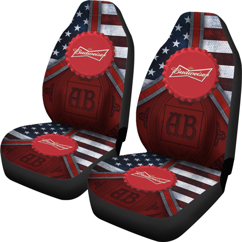 Budweiser Drinks Car Seat Covers Beer AA22092004 - Famjoys Budweiser Drinks Car Seat Covers Beer AA22092004 - Famjoys