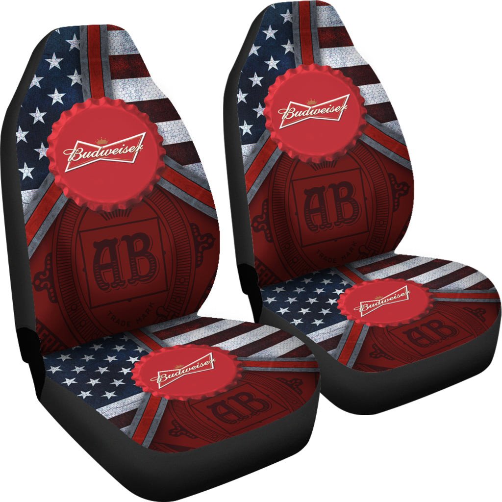 Budweiser Drinks Car Seat Covers Beer AA22092004 - Famjoys Budweiser Drinks Car Seat Covers Beer AA22092004 - Famjoys