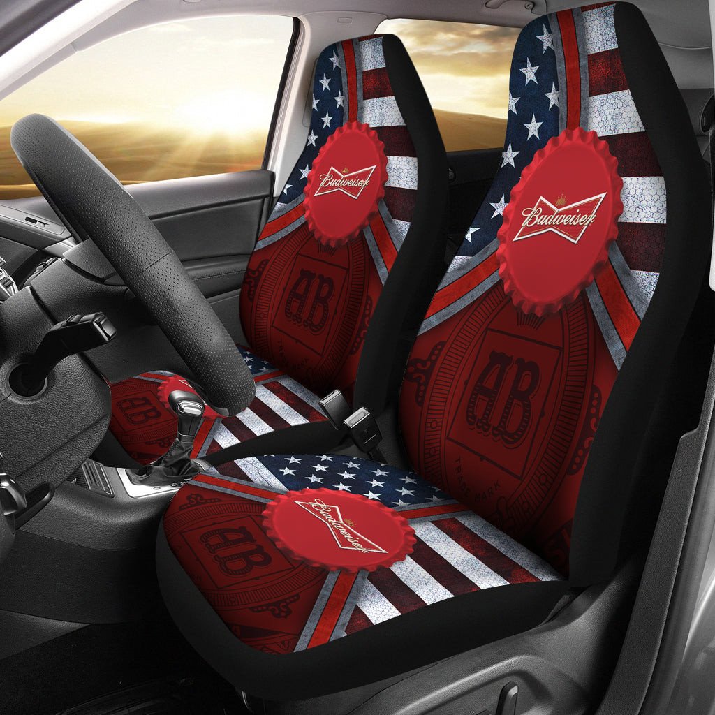 Budweiser Drinks Car Seat Covers Beer AA22092004 - Famjoys Budweiser Drinks Car Seat Covers Beer AA22092004 - Famjoys