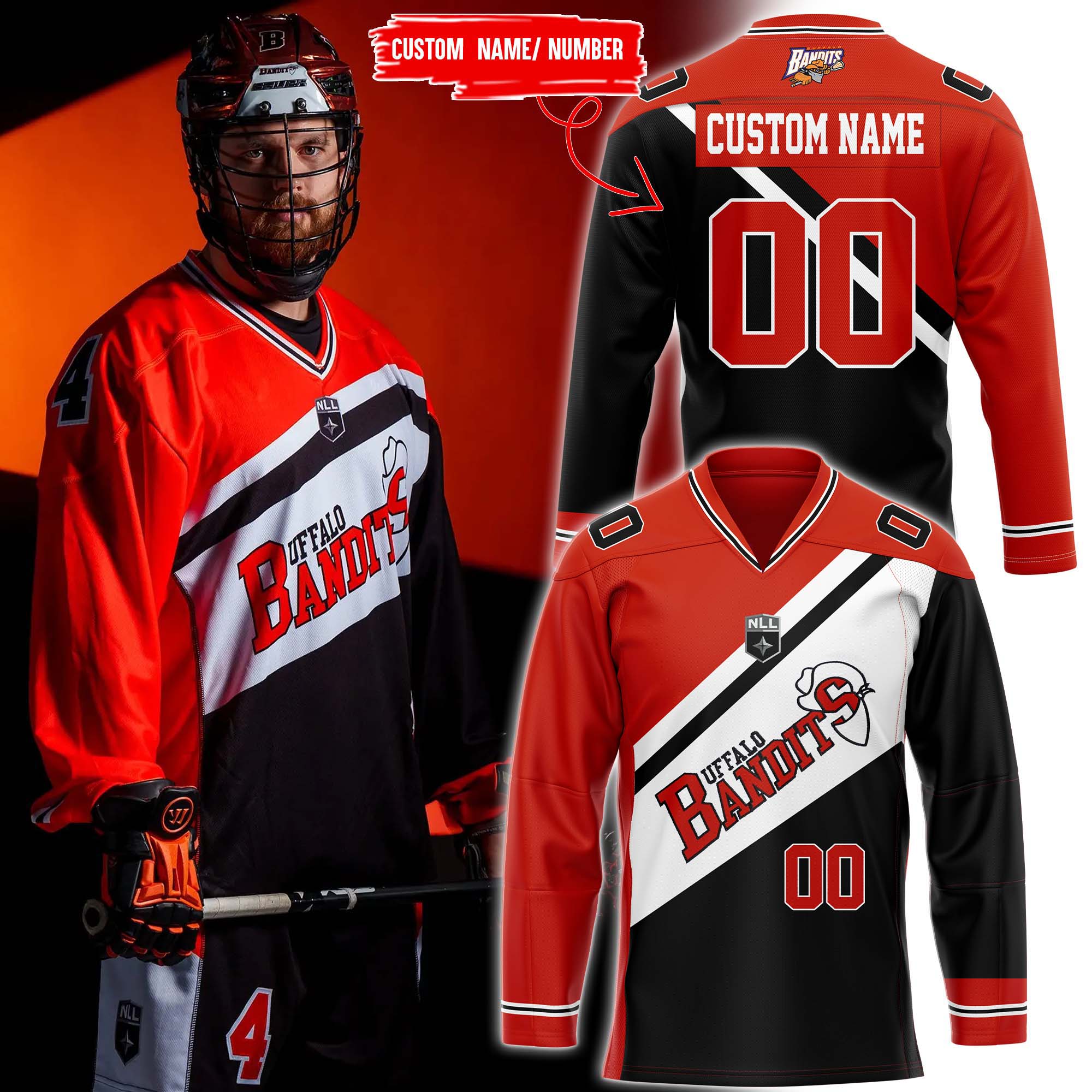 Buffalo Bandits Road to the 3Peat Premium Special Personalized Jersey - Famjoys Buffalo Bandits Road to the 3Peat Premium Special Personalized Jersey - Famjoys