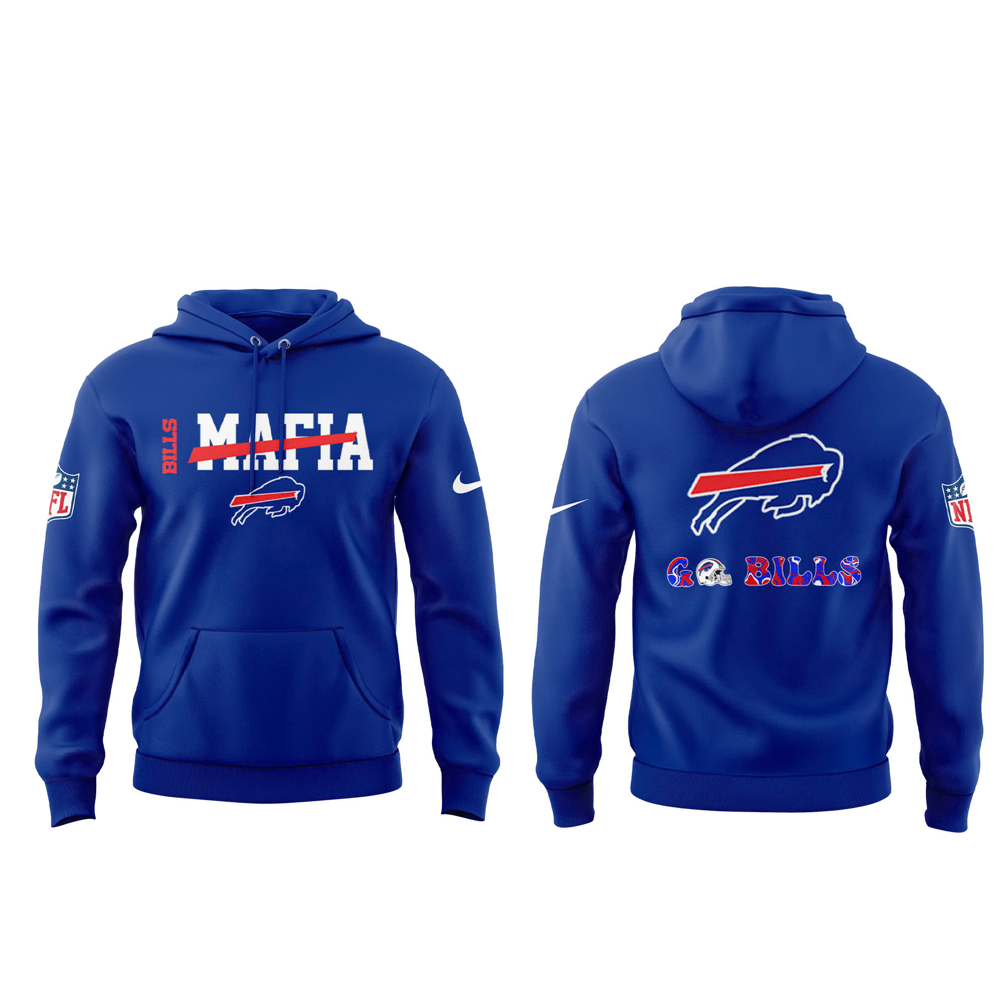 Buffalo Bills 2025 Go Bills Collection Hoodie - Famjoys Buffalo Bills 2025 Go Bills Collection Hoodie - Famjoys