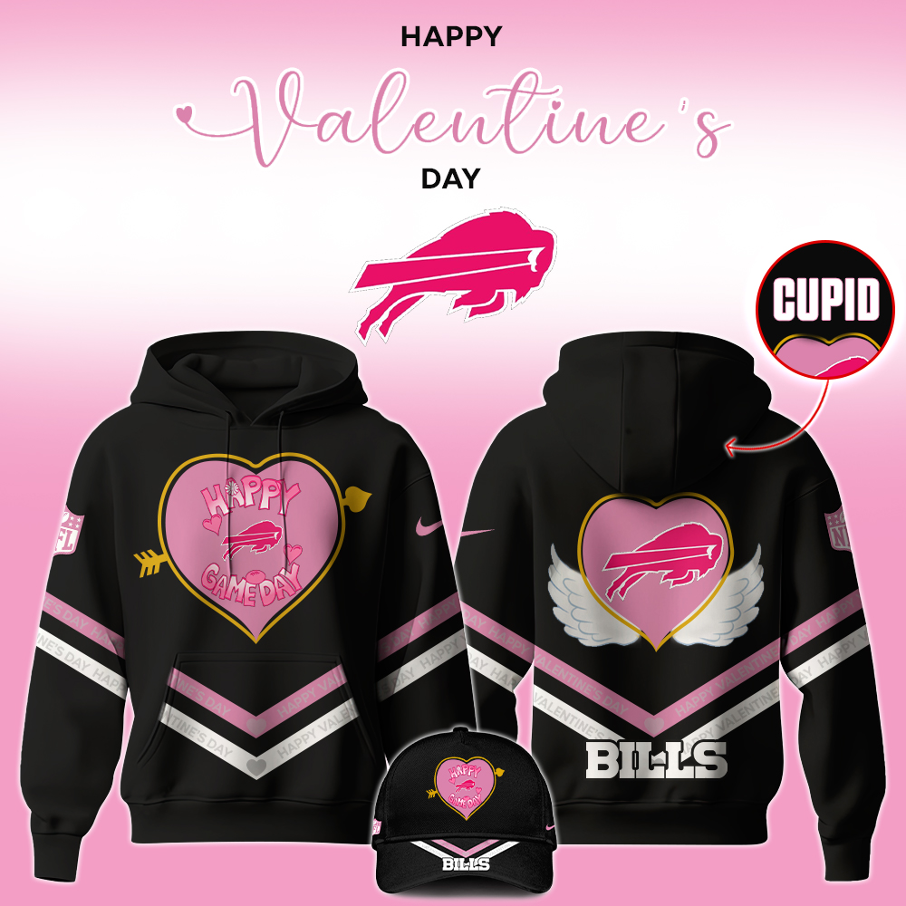 Buffalo Bills 2025 Valentine “Game Day” Hoodie - Famjoys Buffalo Bills 2025 Valentine “Game Day” Hoodie - Famjoys