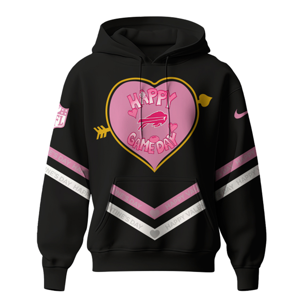 Buffalo Bills 2025 Valentine “Game Day” Hoodie - Famjoys Buffalo Bills 2025 Valentine “Game Day” Hoodie - Famjoys