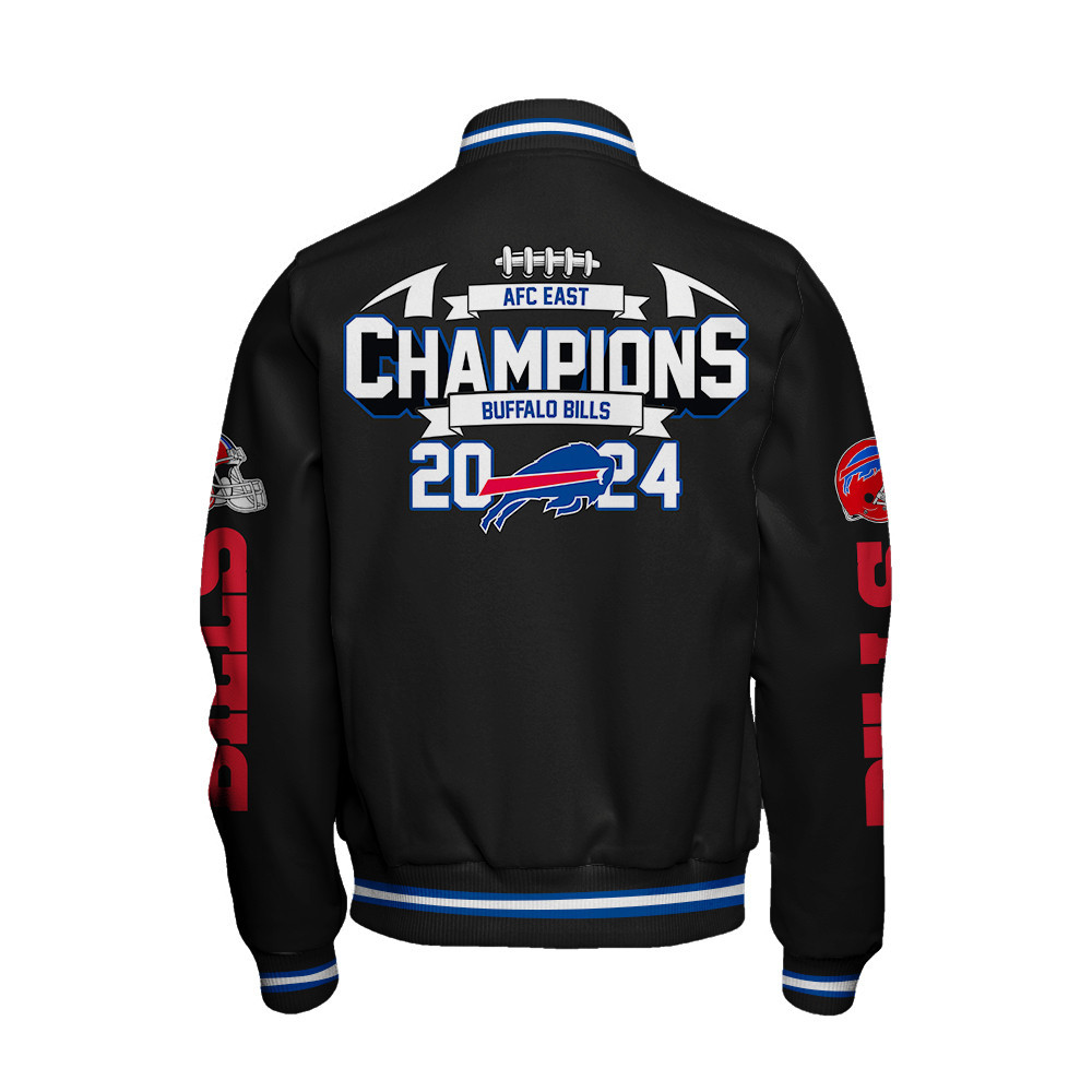 Buffalo Bills AFC East Champions New Design Varsity Jacket - Famjoys Buffalo Bills AFC East Champions New Design Varsity Jacket - Famjoys