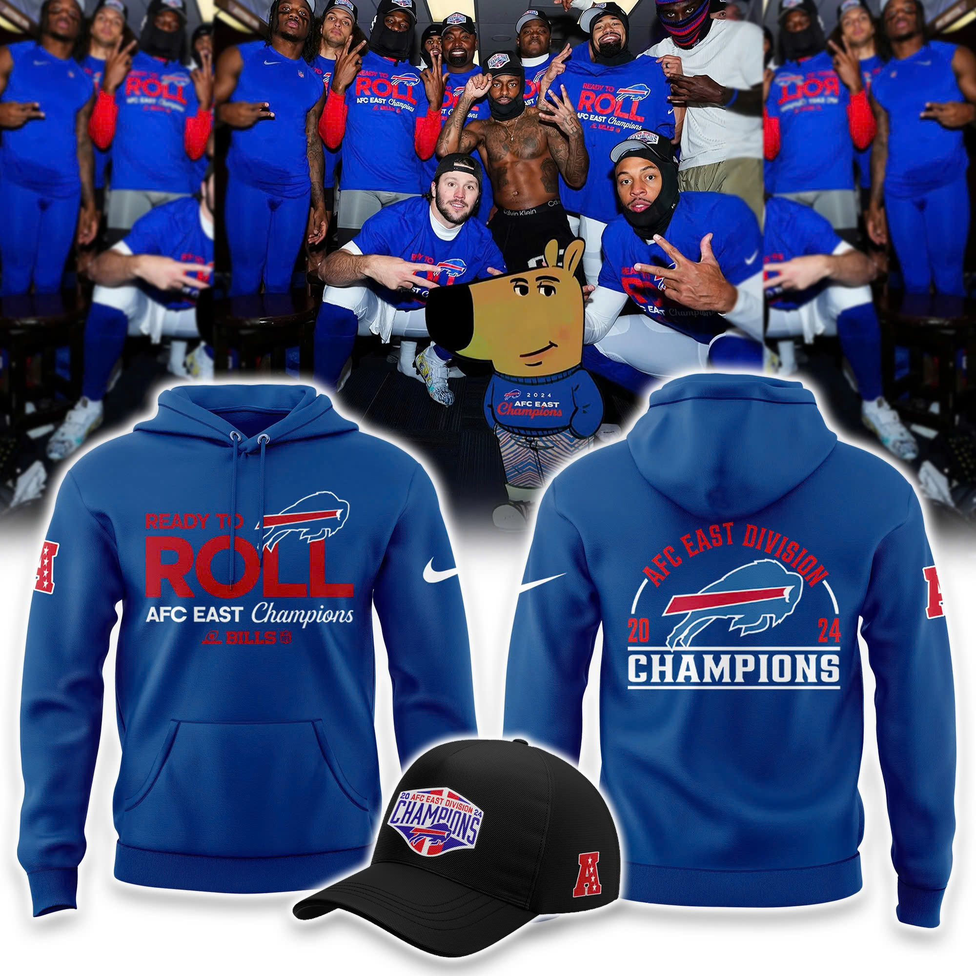 Buffalo Bills AFC East Division Champions Locker Room Trophy Collection Hoodie - Famjoys Buffalo Bills AFC East Division Champions Locker Room Trophy Collection Hoodie - Famjoys