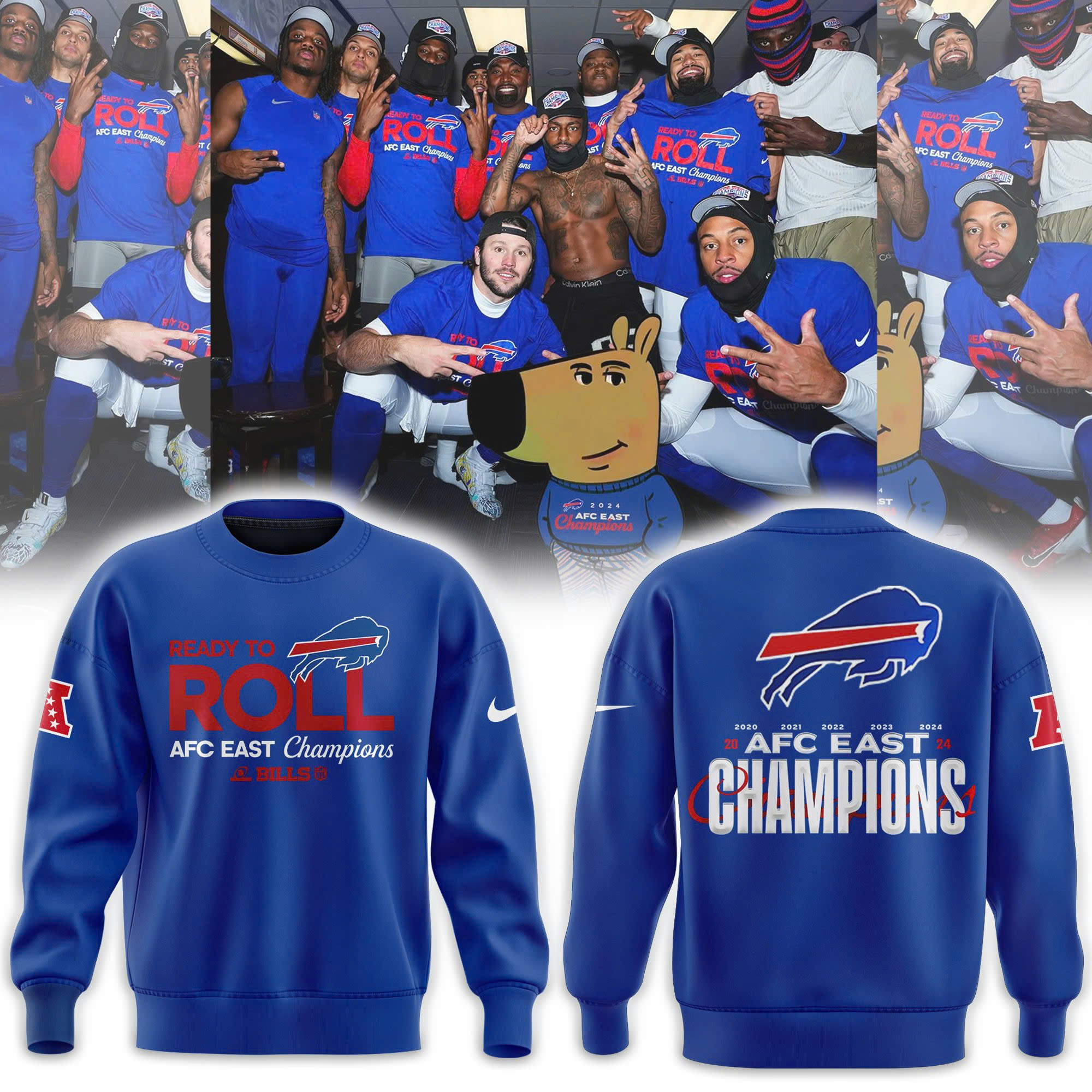 Buffalo Bills AFC East Division Champions Locker Room Trophy Collection Hoodie V3 - Famjoys Buffalo Bills AFC East Division Champions Locker Room Trophy Collection Hoodie V3 - Famjoys