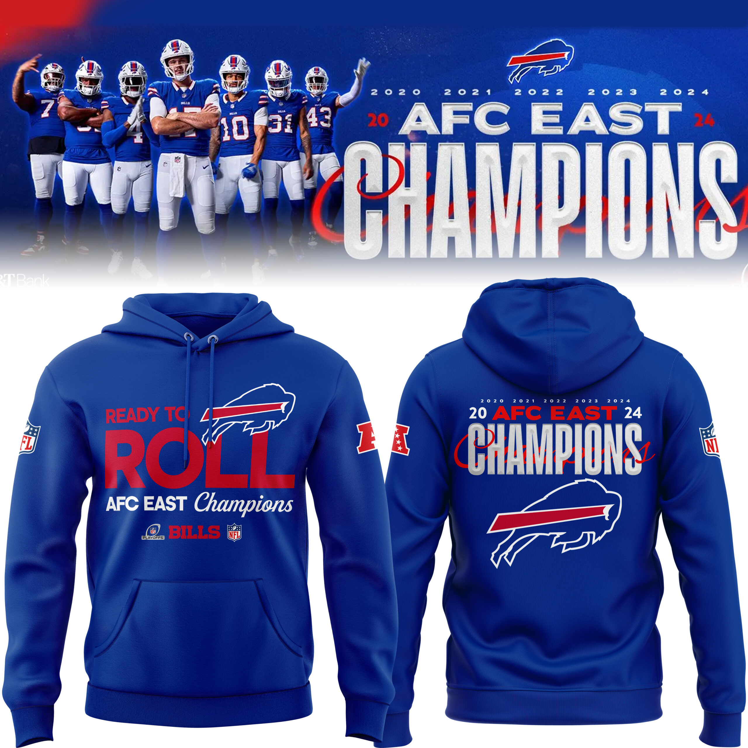 Buffalo Bills AFC East Division Champions Locker Room Trophy Collection Hoodie V3 - Famjoys Buffalo Bills AFC East Division Champions Locker Room Trophy Collection Hoodie V3 - Famjoys