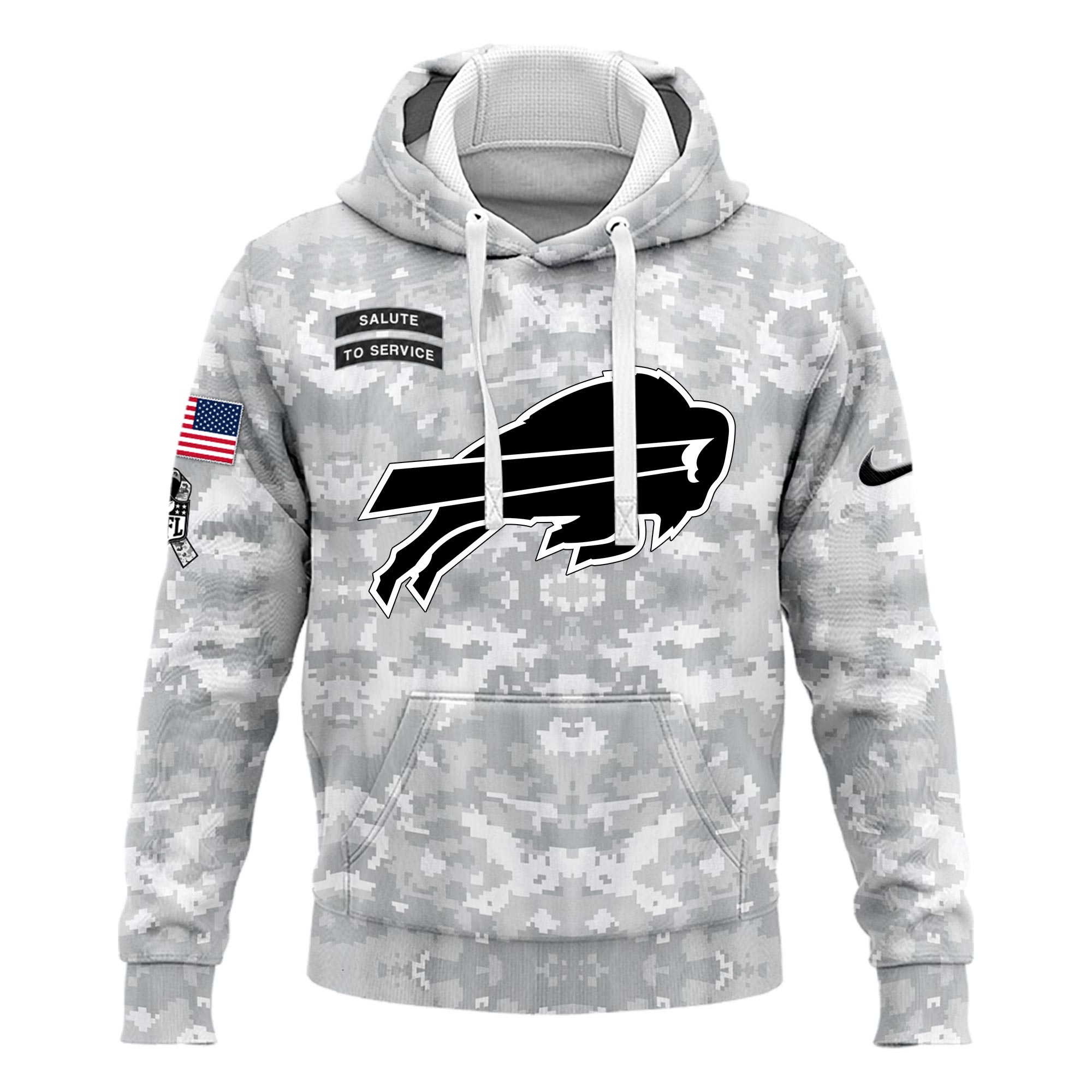 Buffalo Bills Arctic Camo Salute to Service Club Hoodie 2024 - Famjoys Buffalo Bills Arctic Camo Salute to Service Club Hoodie 2024 - Famjoys