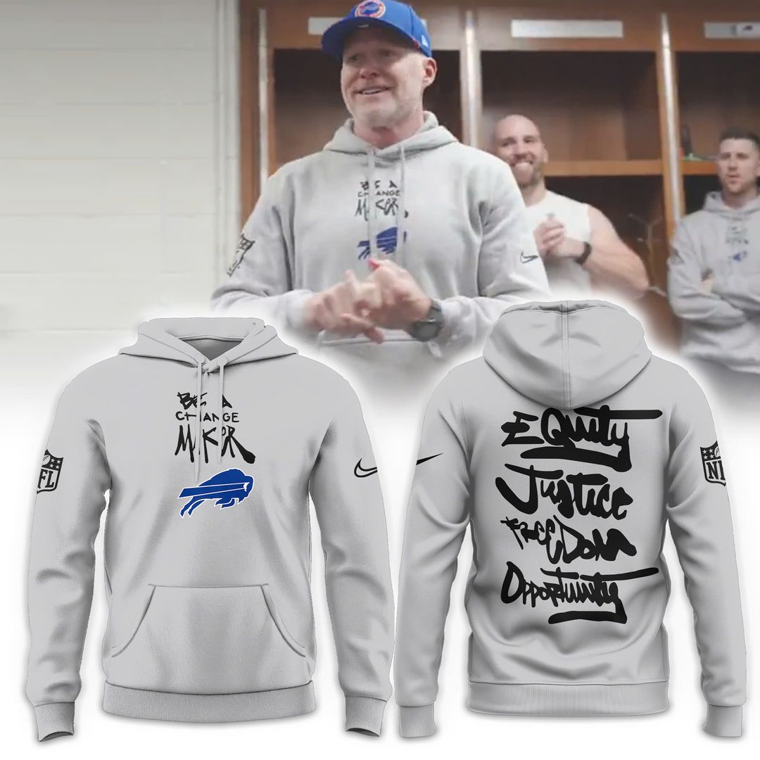 Buffalo Bills Be A Change Maker Collection Hoodie - Famjoys Buffalo Bills Be A Change Maker Collection Hoodie - Famjoys