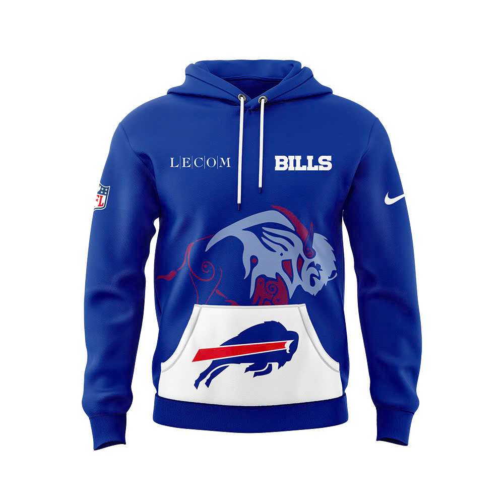 Buffalo Bills Blue Game Player Hoodie - Famjoys Buffalo Bills Blue Game Player Hoodie - Famjoys