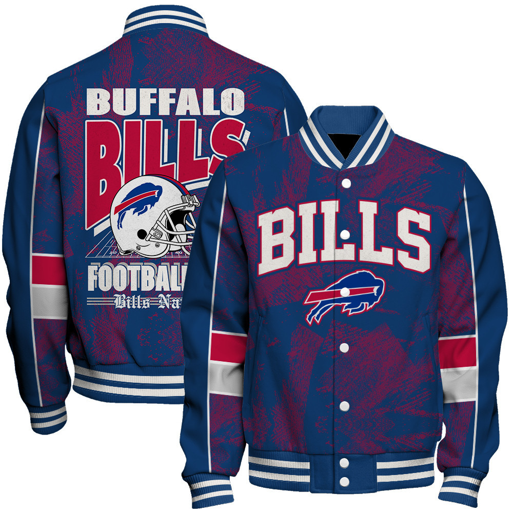Buffalo Bills - Cheering Symbols Unisex Varsity Jacket - Famjoys Buffalo Bills - Cheering Symbols Unisex Varsity Jacket - Famjoys