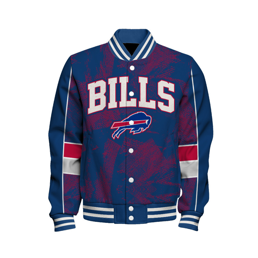 Buffalo Bills - Cheering Symbols Unisex Varsity Jacket - Famjoys Buffalo Bills - Cheering Symbols Unisex Varsity Jacket - Famjoys