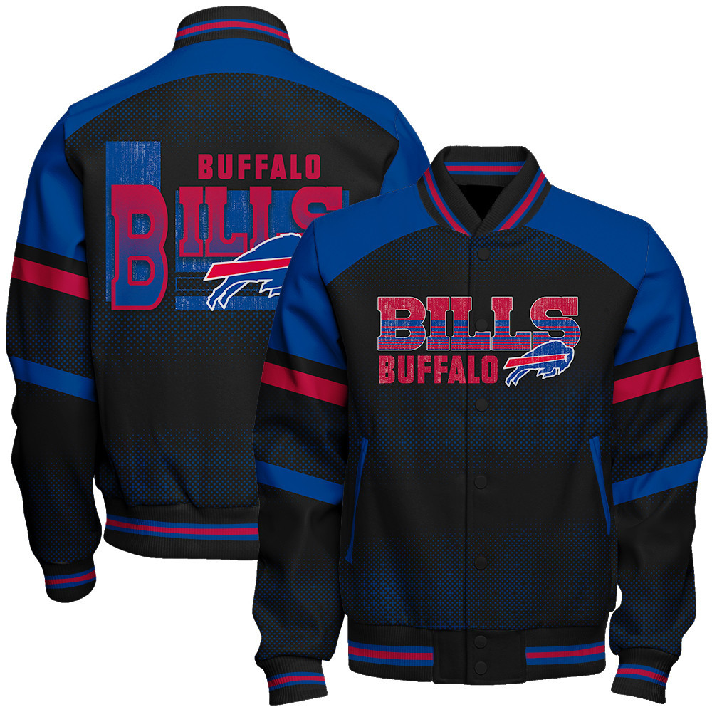 Buffalo Bills - Fearless Warrior Unisex Varsity Jacket - Famjoys Buffalo Bills - Fearless Warrior Unisex Varsity Jacket - Famjoys