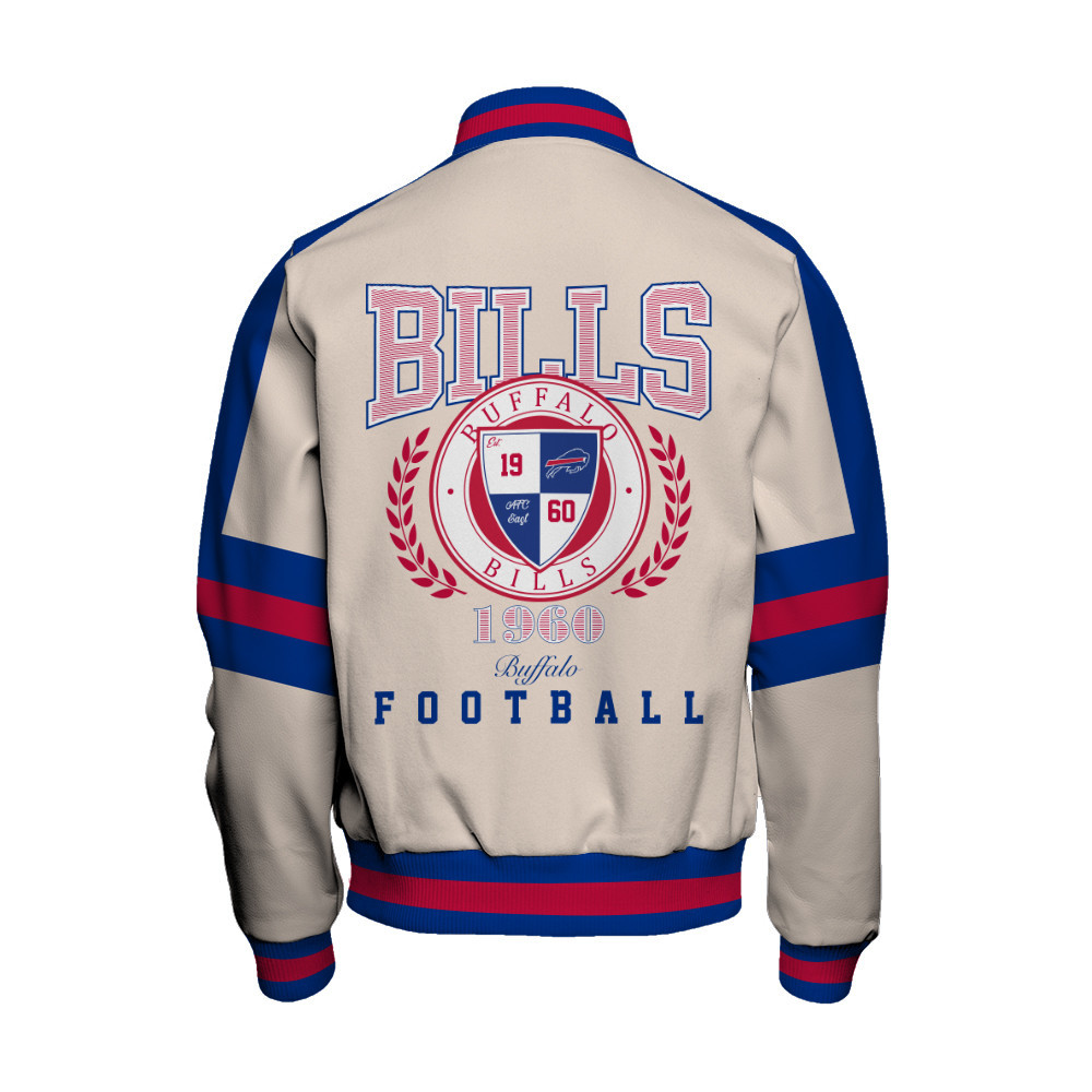 Buffalo Bills - Feel The Power Unisex Varsity Jacket - Famjoys Buffalo Bills - Feel The Power Unisex Varsity Jacket - Famjoys