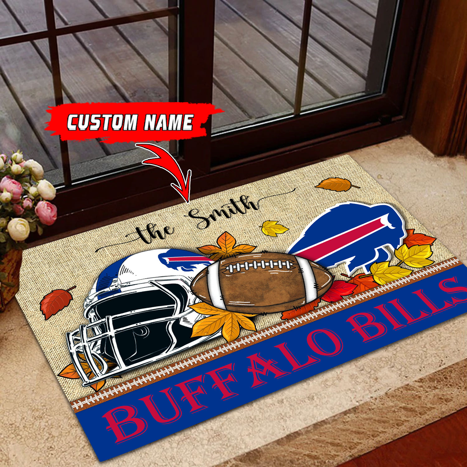 Buffalo Bills Football Doormat - Famjoys Buffalo Bills Football Doormat - Famjoys