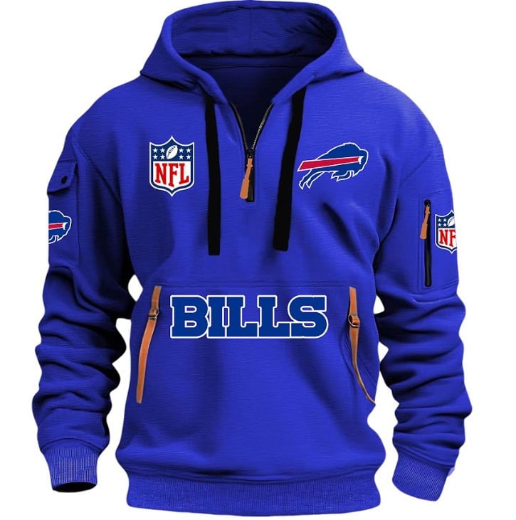 Buffalo Bills - HOODIE HALF ZIPPER - QTA405111342 - Famjoys Buffalo Bills - HOODIE HALF ZIPPER - QTA405111342 - Famjoys