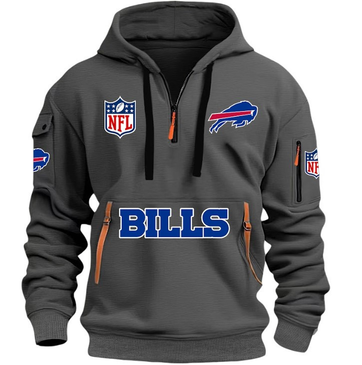Buffalo Bills - HOODIE HALF ZIPPER - QTA405111342 - Famjoys Buffalo Bills - HOODIE HALF ZIPPER - QTA405111342 - Famjoys