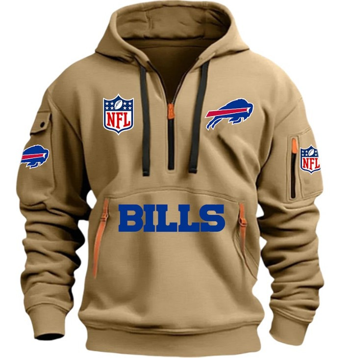 Buffalo Bills - HOODIE HALF ZIPPER - QTA405111342 - Famjoys Buffalo Bills - HOODIE HALF ZIPPER - QTA405111342 - Famjoys