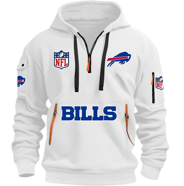 Buffalo Bills - HOODIE HALF ZIPPER - QTA405111342 - Famjoys Buffalo Bills - HOODIE HALF ZIPPER - QTA405111342 - Famjoys
