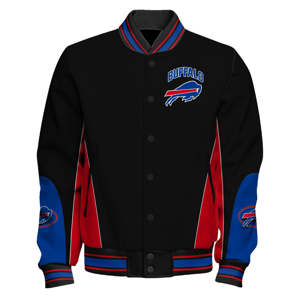 Buffalo Bills - In Sync With The Home Team Unisex Varsity Jacket - Famjoys Buffalo Bills - In Sync With The Home Team Unisex Varsity Jacket - Famjoys
