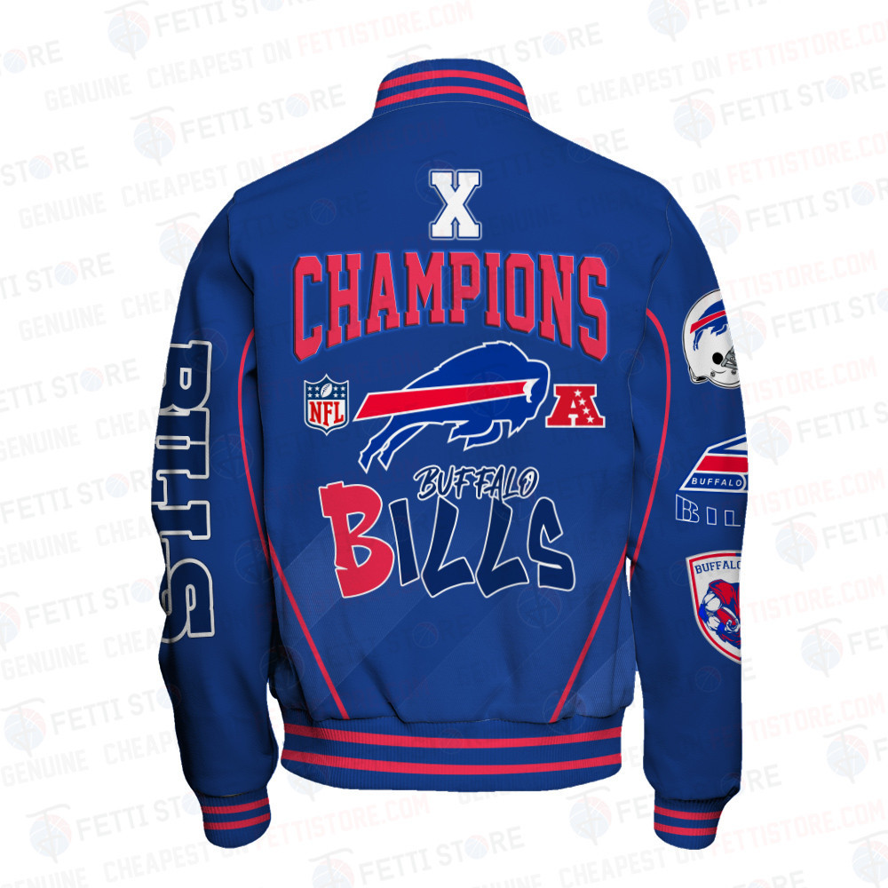 Buffalo Bills National Football League Champions Varsity Jacket - Famjoys Buffalo Bills National Football League Champions Varsity Jacket - Famjoys