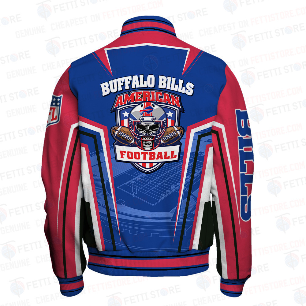 Buffalo Bills National Football League Varsity Jacket STM V4 - Famjoys Buffalo Bills National Football League Varsity Jacket STM V4 - Famjoys