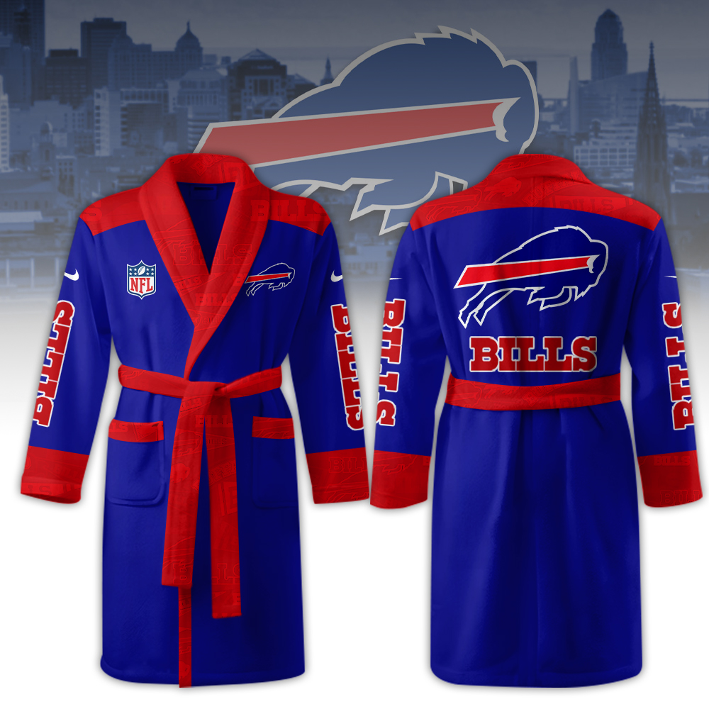 Buffalo Bills Pajama Kimono Luxurious Comfort Meets Sporty Style - Famjoys Buffalo Bills Pajama Kimono Luxurious Comfort Meets Sporty Style - Famjoys