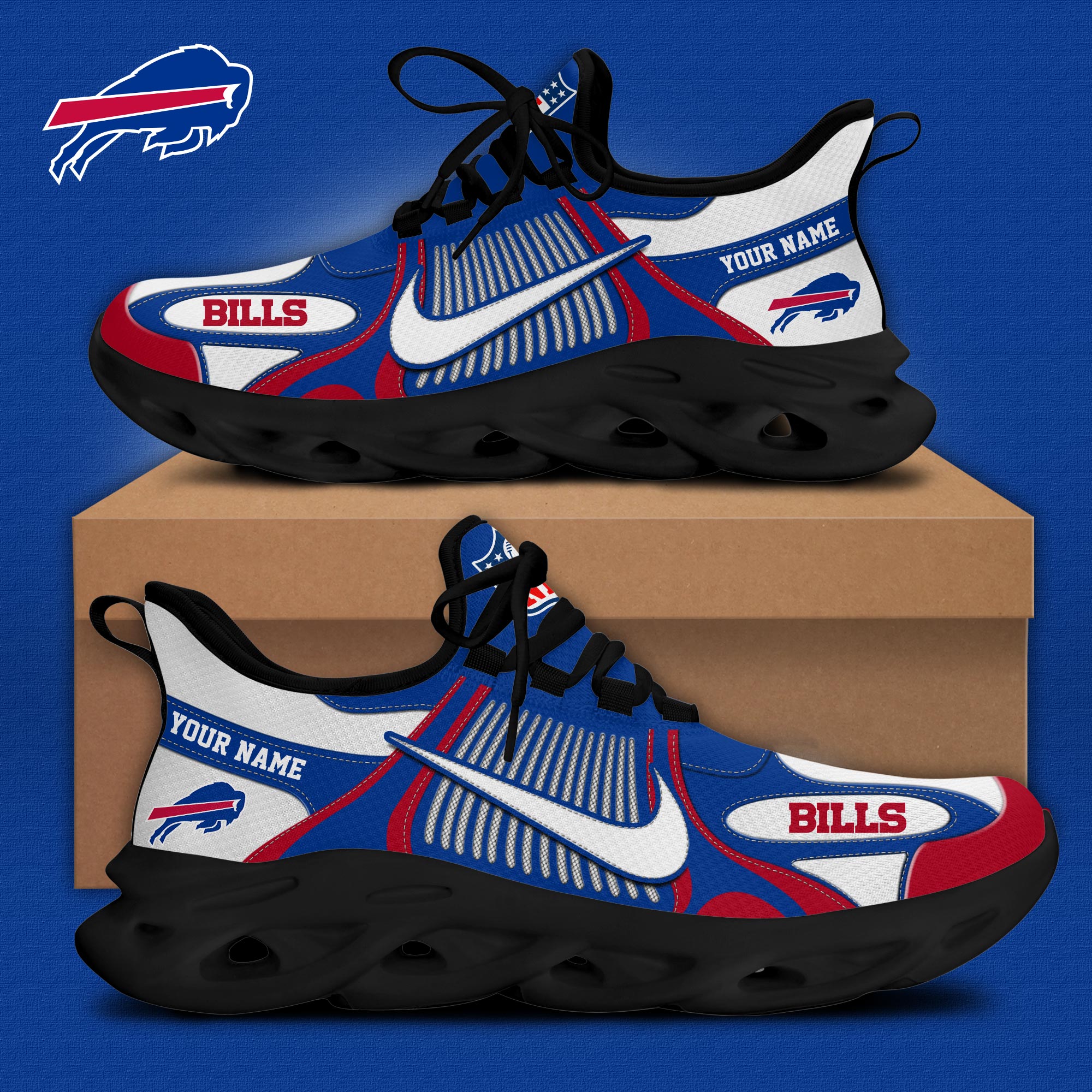 Buffalo Bills Personalized Shoes - Famjoys Buffalo Bills Personalized Shoes - Famjoys