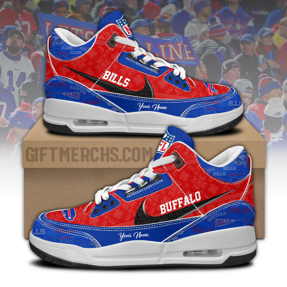 Buffalo Bills Personalized Shoes - Famjoys Buffalo Bills Personalized Shoes - Famjoys