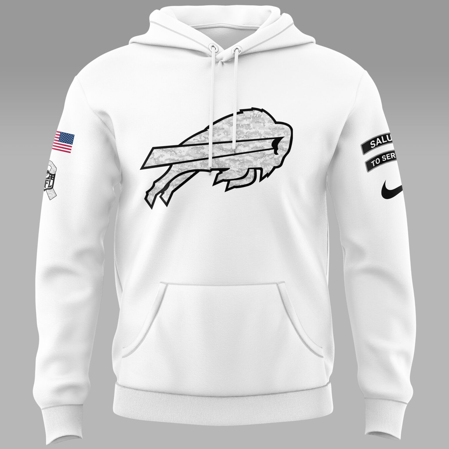 Buffalo Bills Salute to Service Hoodie - Famjoys Buffalo Bills Salute to Service Hoodie - Famjoys