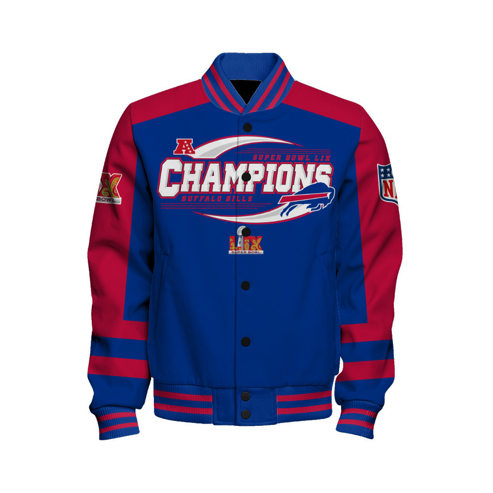Buffalo Bills Super Bowl 2025 Victory A Champion's Choice Varsity Jacket - Famjoys Buffalo Bills Super Bowl 2025 Victory A Champion's Choice Varsity Jacket - Famjoys