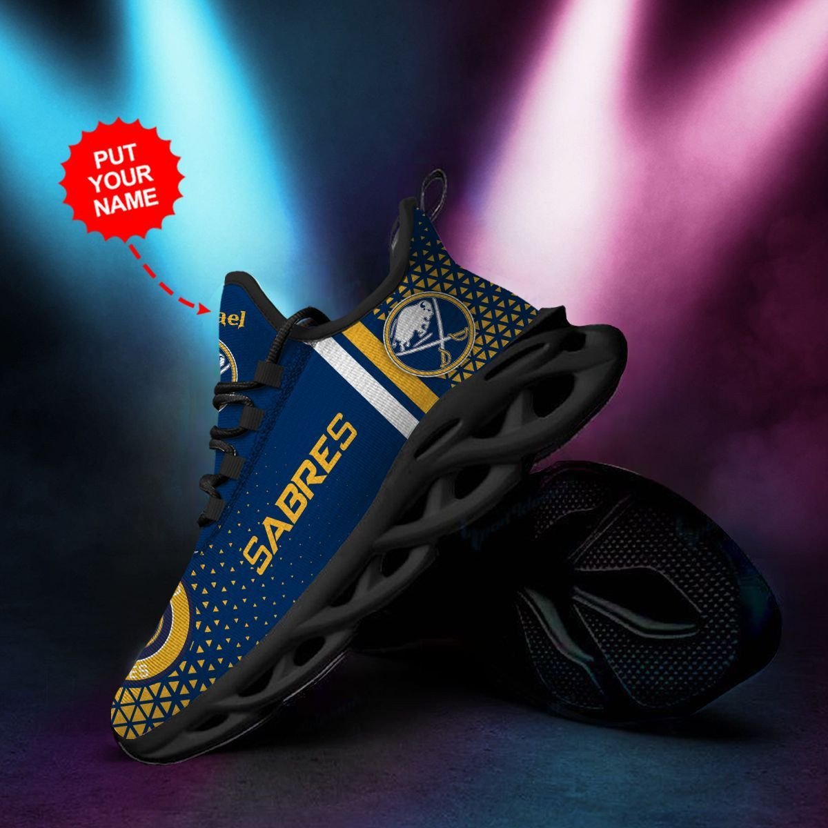 Buffalo Sabres Custom Personalized Max Soul Sneakers Shoes - Famjoys Buffalo Sabres Custom Personalized Max Soul Sneakers Shoes - Famjoys