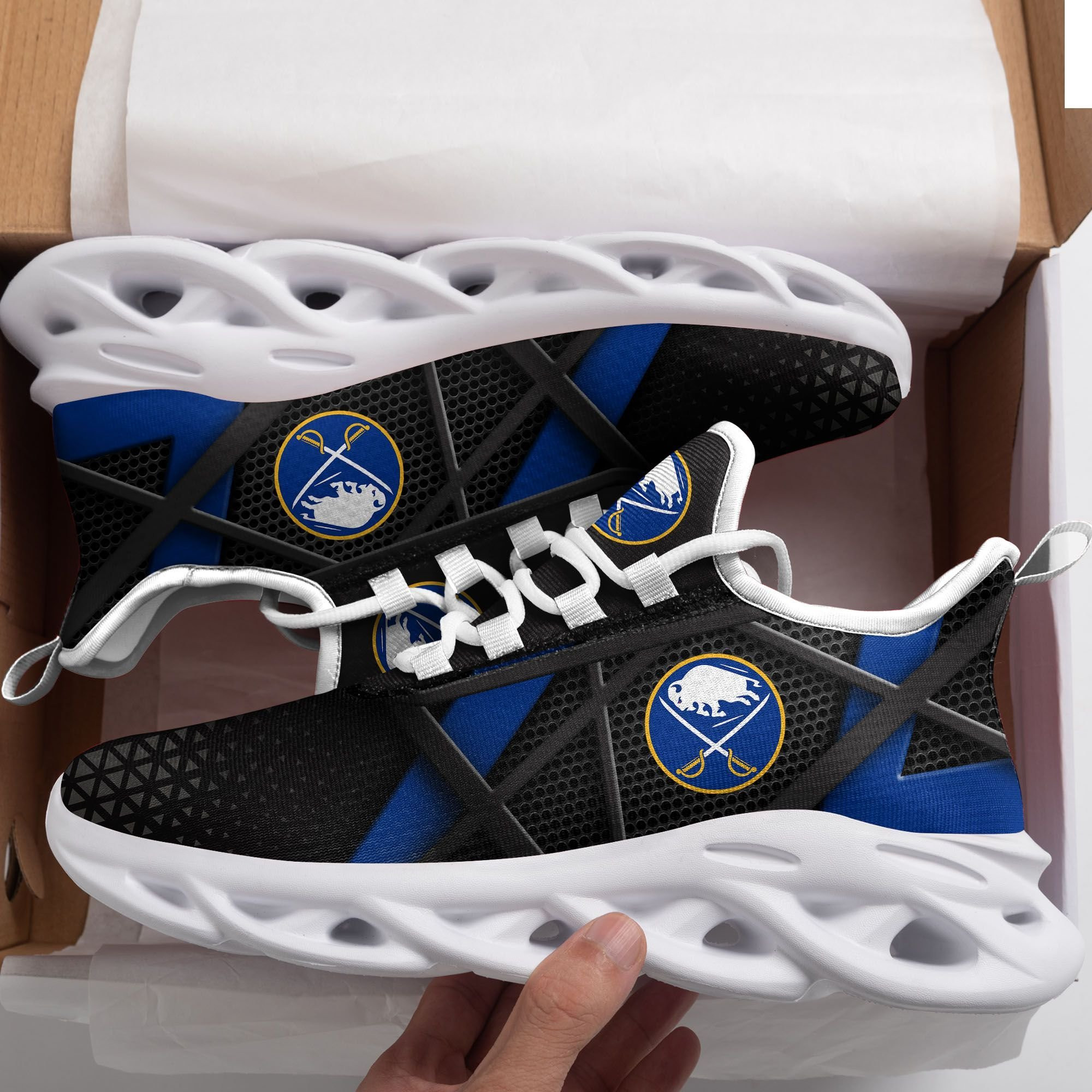 Buffalo Sabres Max Soul Sneakers Shoes - Famjoys Buffalo Sabres Max Soul Sneakers Shoes - Famjoys
