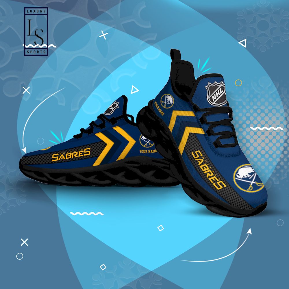 Buffalo Sabres NHL Personalized Max Soul Shoes - Famjoys Buffalo Sabres NHL Personalized Max Soul Shoes - Famjoys