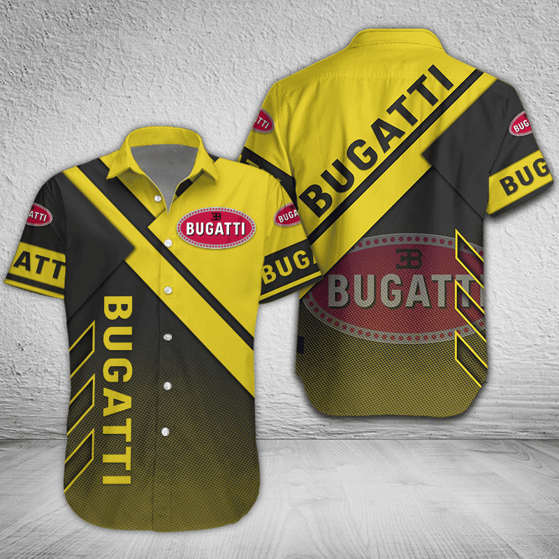 Bugatti Button Shirt Custom Name, Multicolor - Famjoys Bugatti Button Shirt Custom Name, Multicolor - Famjoys