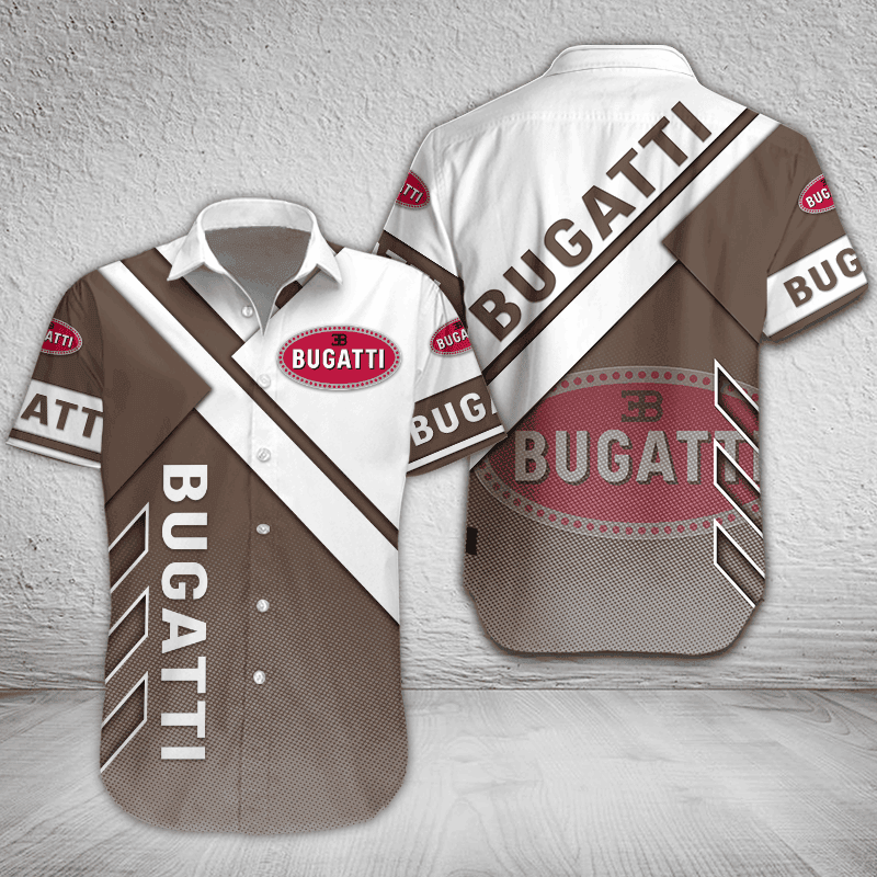 Bugatti Button Shirt Custom Name, Multicolor - Famjoys Bugatti Button Shirt Custom Name, Multicolor - Famjoys