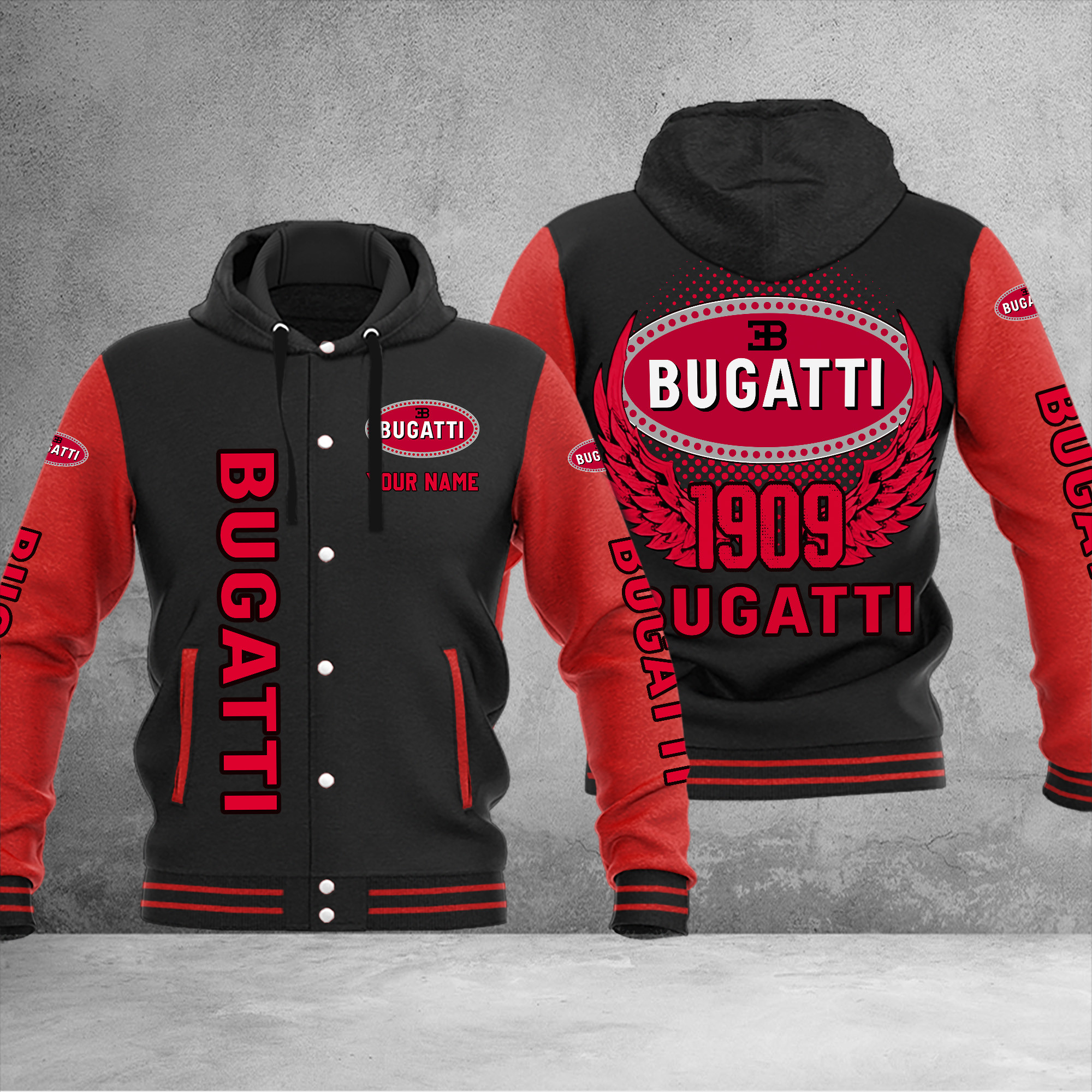 Bugatti DMHJ1025 Baseball Jacket Multicolor - Famjoys Bugatti DMHJ1025 Baseball Jacket Multicolor - Famjoys