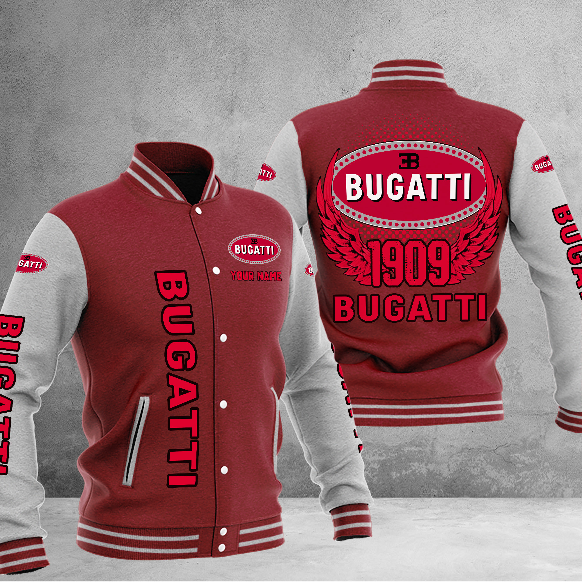 Bugatti DMHJ1025 Baseball Jacket Multicolor - Famjoys Bugatti DMHJ1025 Baseball Jacket Multicolor - Famjoys