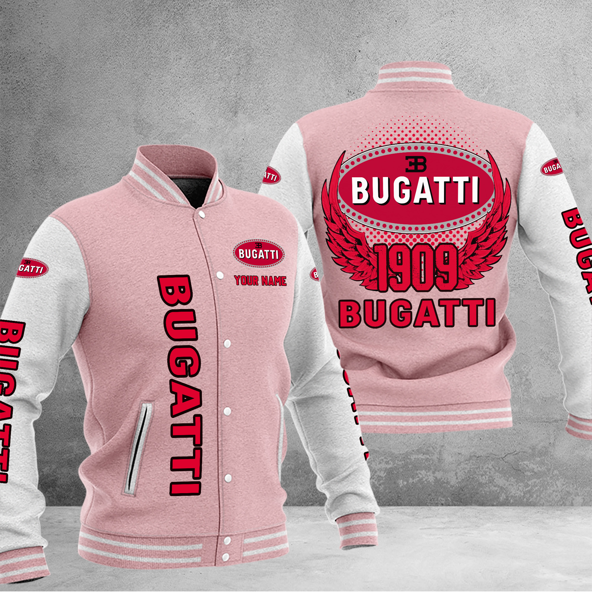 Bugatti DMHJ1025 Baseball Jacket Multicolor - Famjoys Bugatti DMHJ1025 Baseball Jacket Multicolor - Famjoys