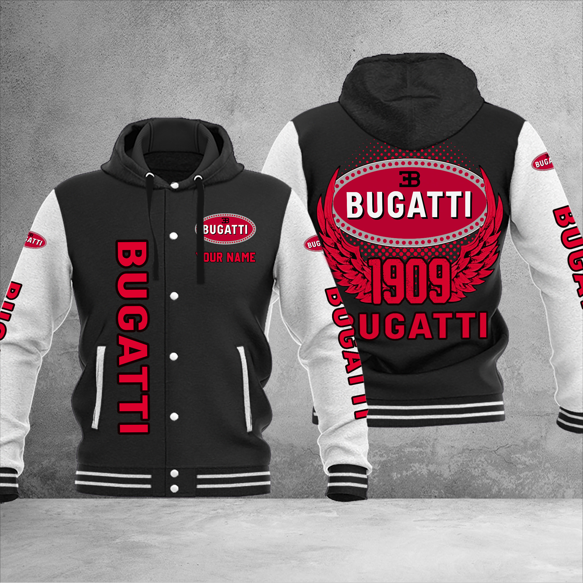 Bugatti DMHJ1025 Baseball Jacket Multicolor - Famjoys Bugatti DMHJ1025 Baseball Jacket Multicolor - Famjoys