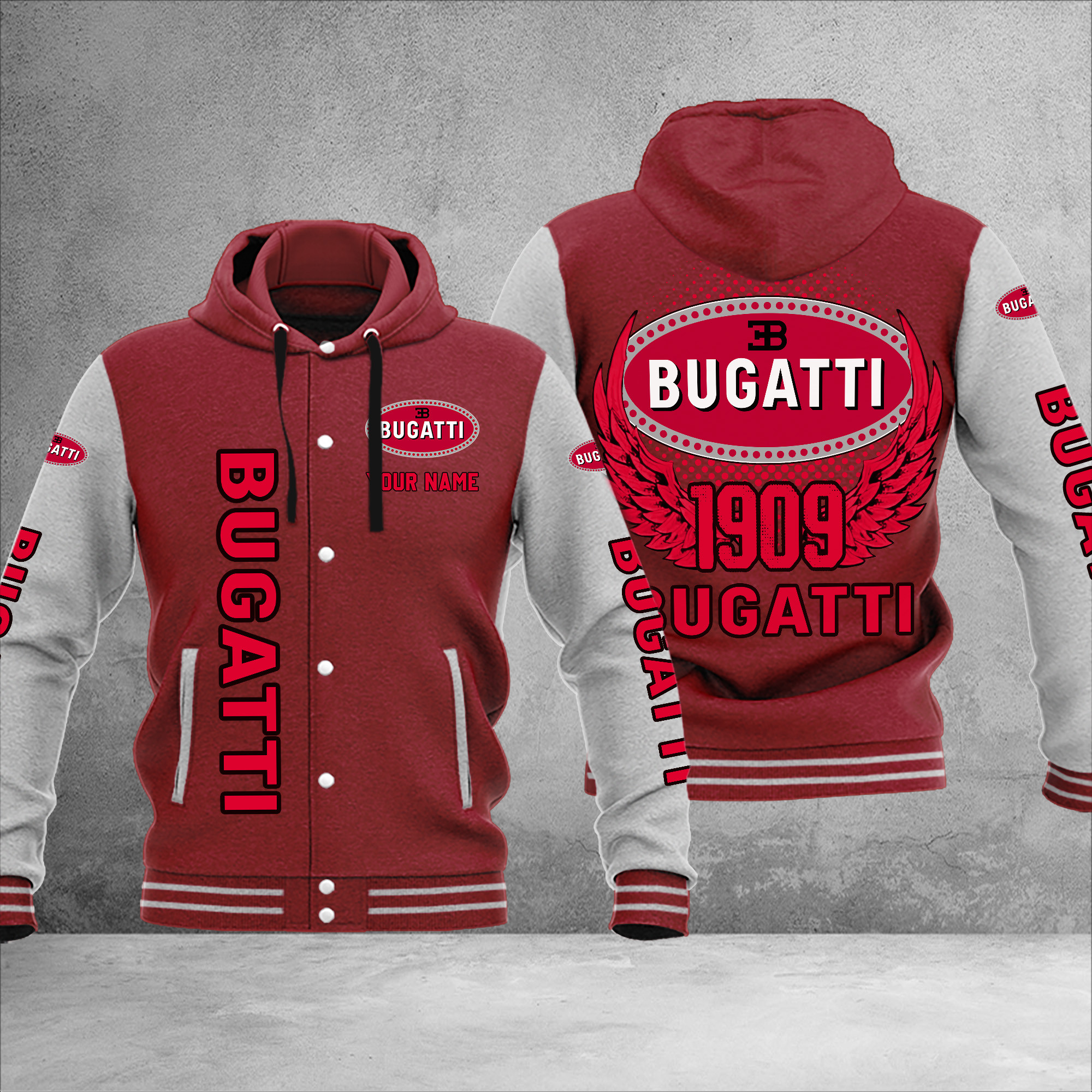 Bugatti DMHJ1025 Baseball Jacket Multicolor - Famjoys Bugatti DMHJ1025 Baseball Jacket Multicolor - Famjoys