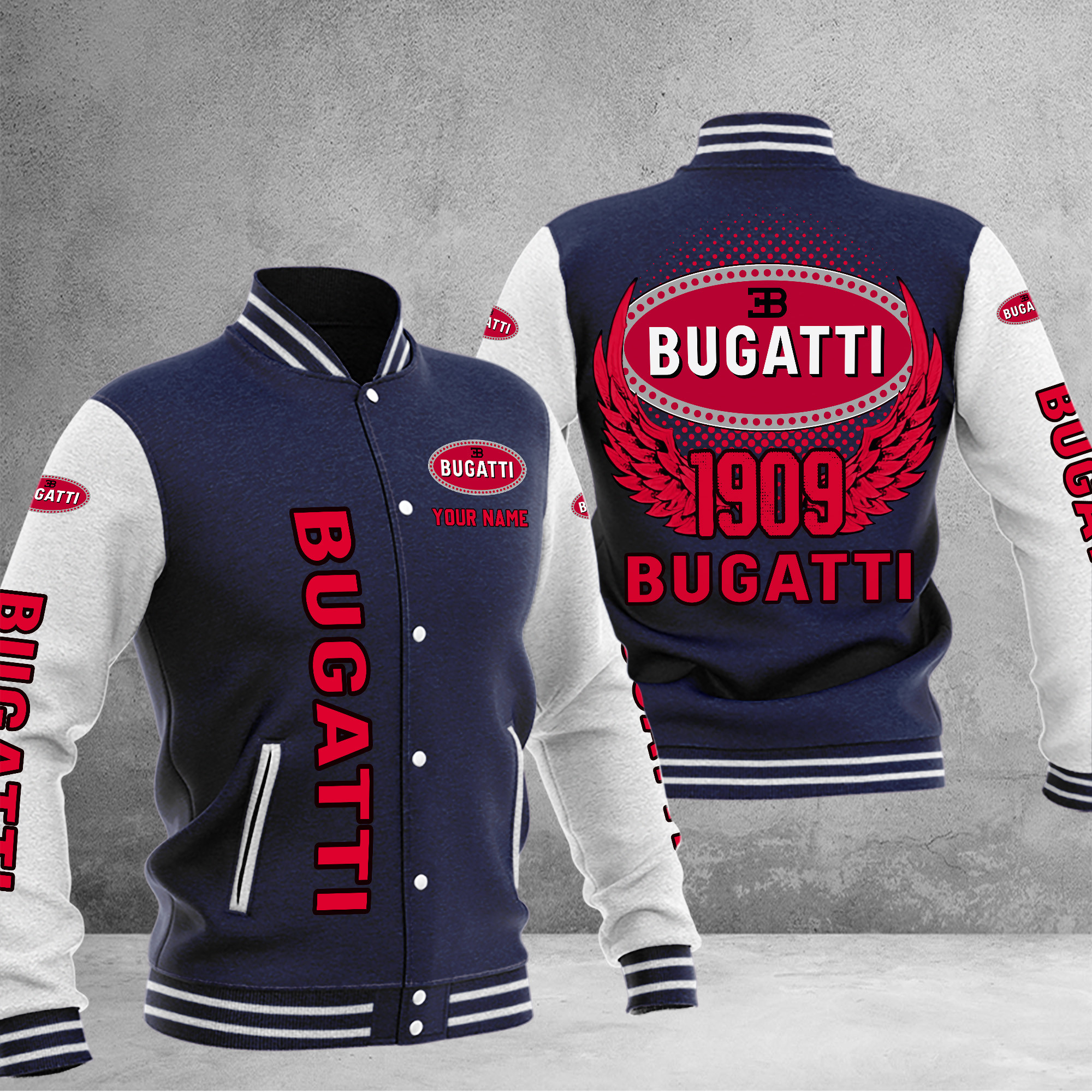 Bugatti DMHJ1025 Baseball Jacket Multicolor - Famjoys Bugatti DMHJ1025 Baseball Jacket Multicolor - Famjoys