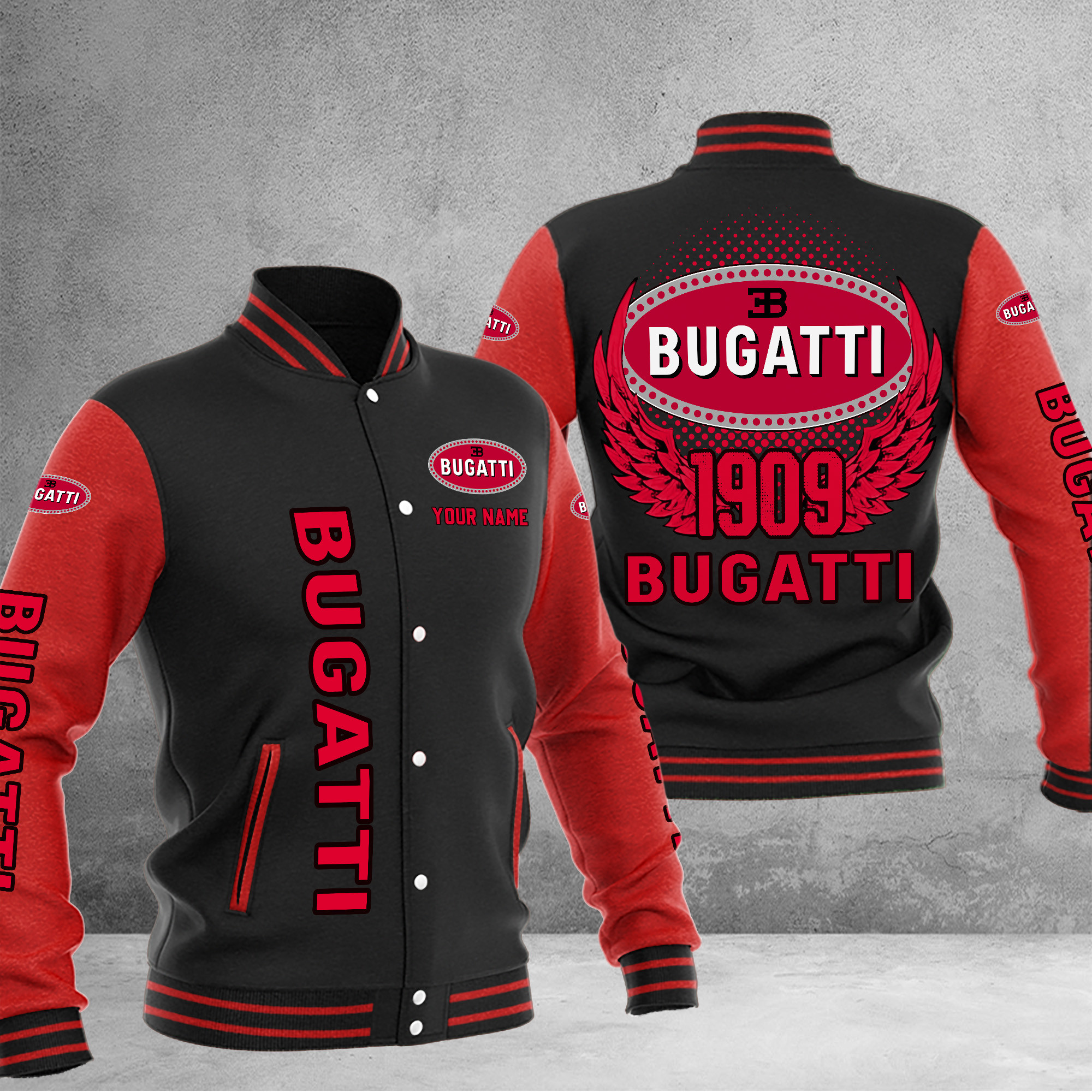 Bugatti DMHJ1025 Baseball Jacket Multicolor - Famjoys Bugatti DMHJ1025 Baseball Jacket Multicolor - Famjoys