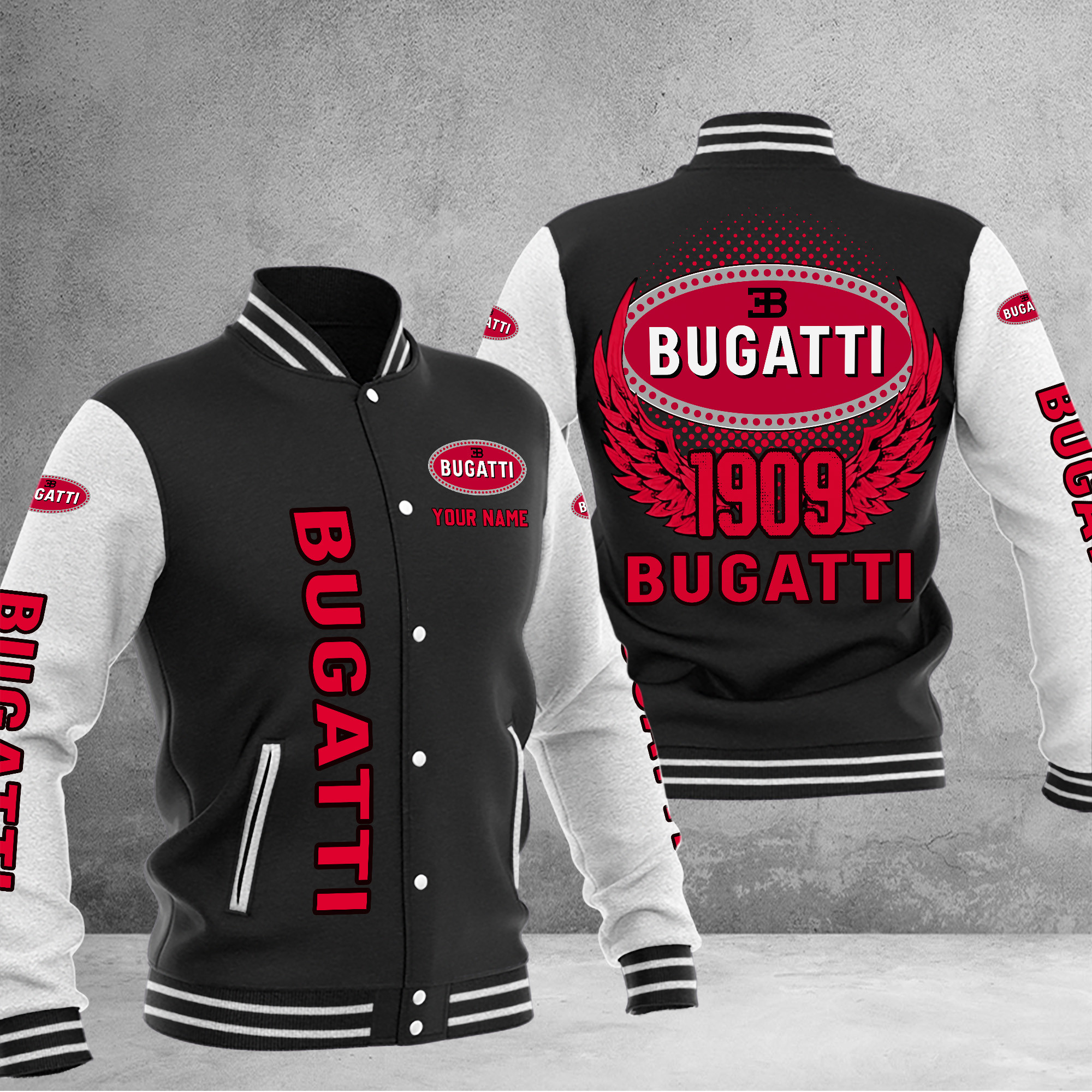 Bugatti DMHJ1025 Baseball Jacket Multicolor - Famjoys Bugatti DMHJ1025 Baseball Jacket Multicolor - Famjoys