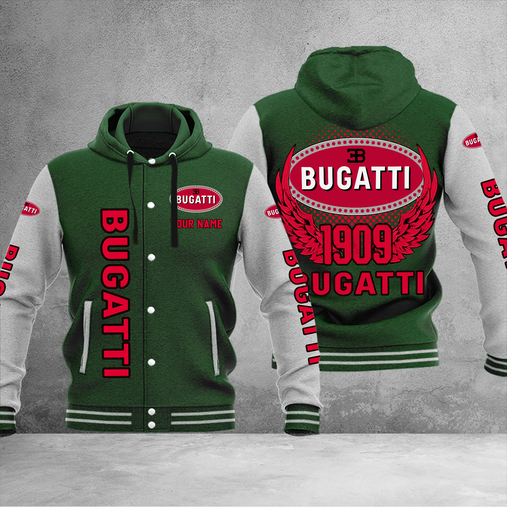 Bugatti DMHJ1025 Baseball Jacket Multicolor - Famjoys Bugatti DMHJ1025 Baseball Jacket Multicolor - Famjoys
